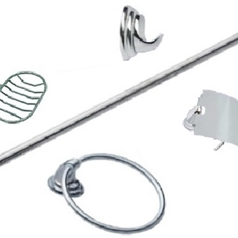 Set Accesorios Baño 5 piezas Colomba 1