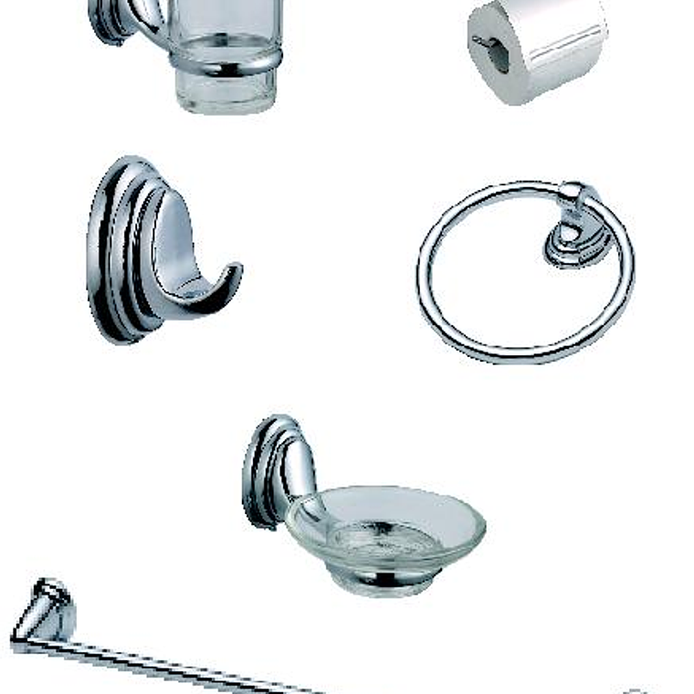 Kit Acces. Pared Colomba con Cubrerollo 1