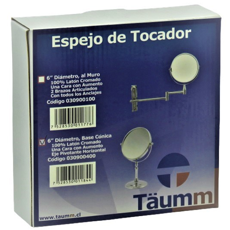 Espejo doble base cónica 6