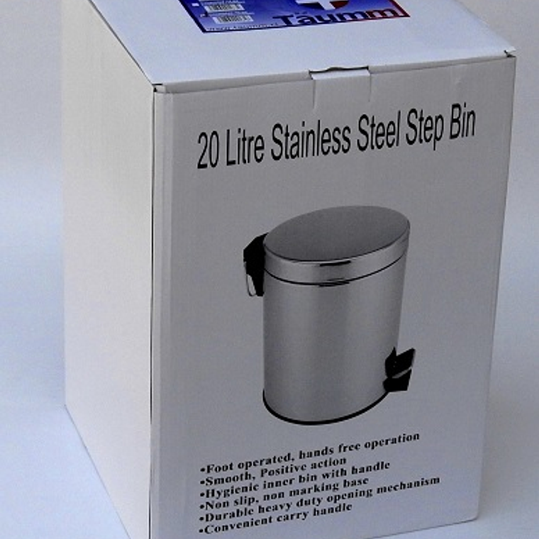 Basurero AceroInoxidable 20 lts 2