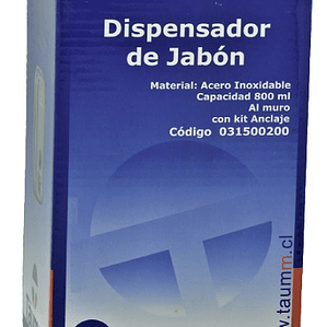 Dispensa Jabón al muro 800