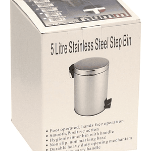 Basurero Pedal Acero Inoxidable 5 lt