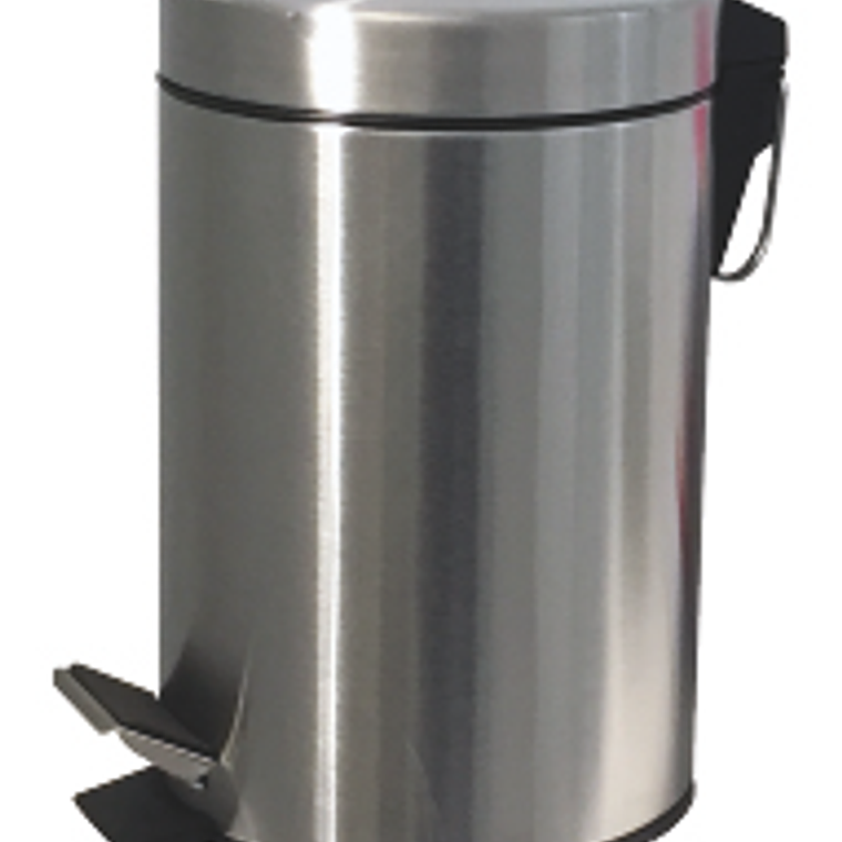 Basurero Pedal Acero Inoxidable 3 lt 1