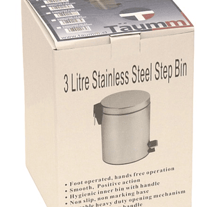Basurero Pedal Acero Inoxidable 3 lt