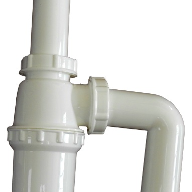 Sifón 1.1/4 Plástico c/Codo Salida -Caja 1
