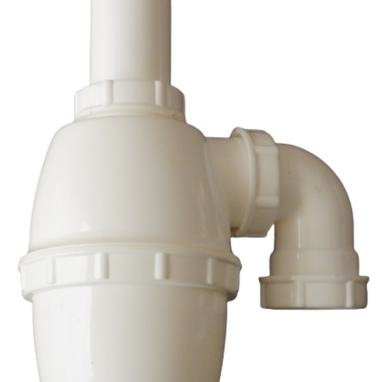 Sifón 1.1/4-1.1/2 Plástico /Codo Salida 1