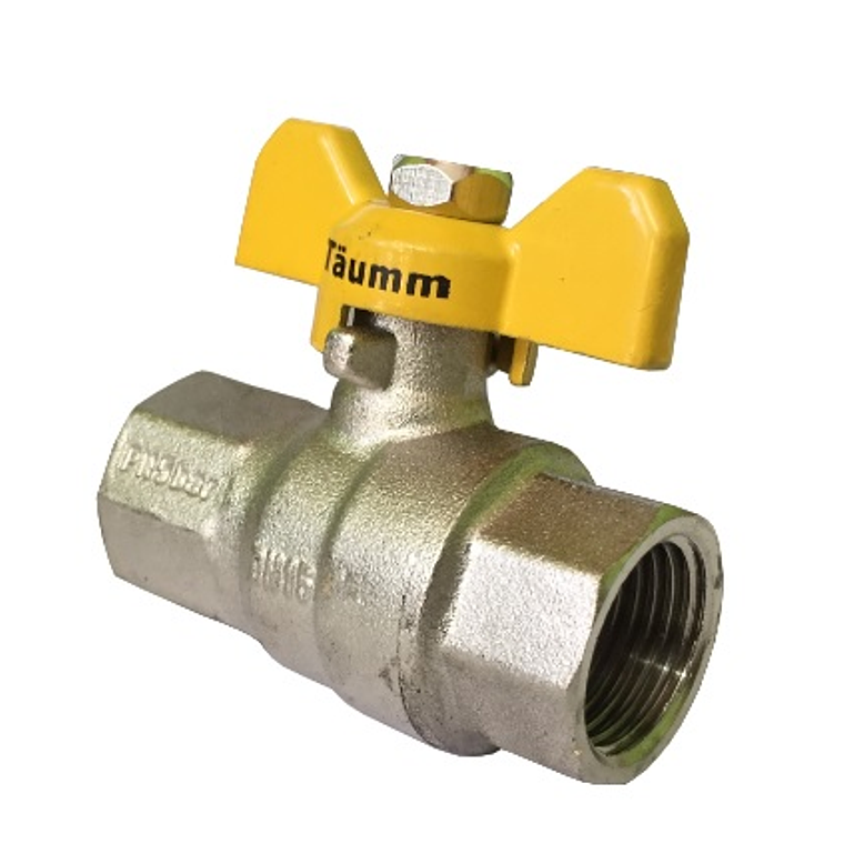 Válvula Bola Gas HI-HI 1/2 Man.Mariposa 1