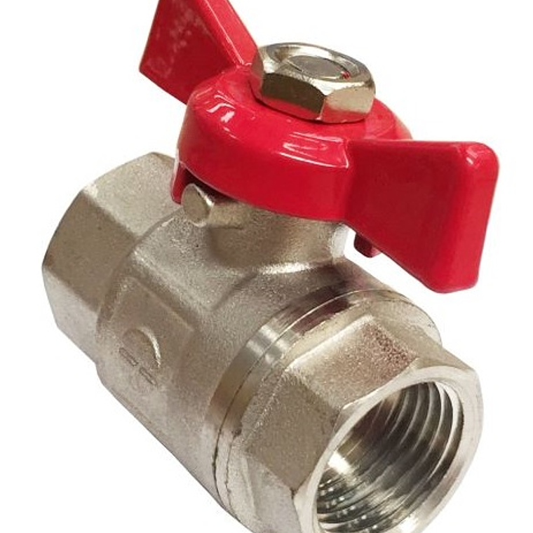 Válvula Bola HI-HI 1/2 Manilla Mariposa 1