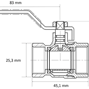 Válvula Bola Otra 1/2