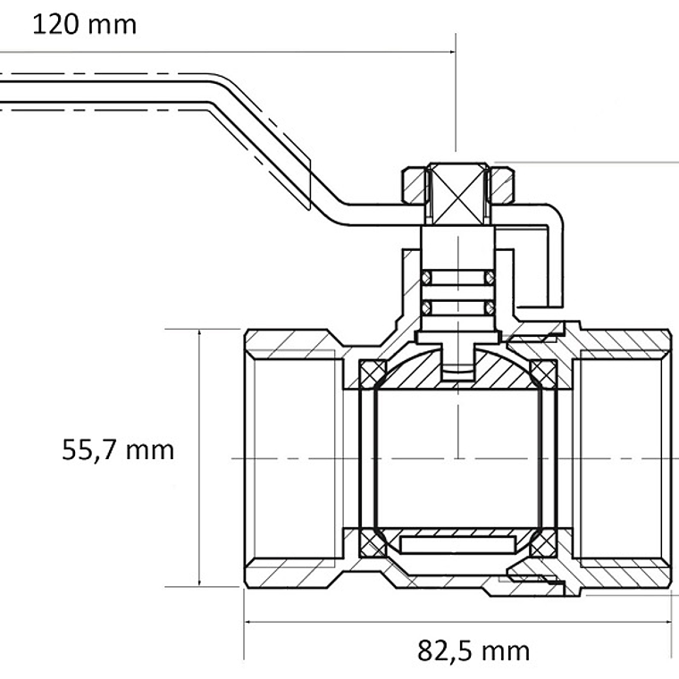 Válvula Bola Otra 1.1/2