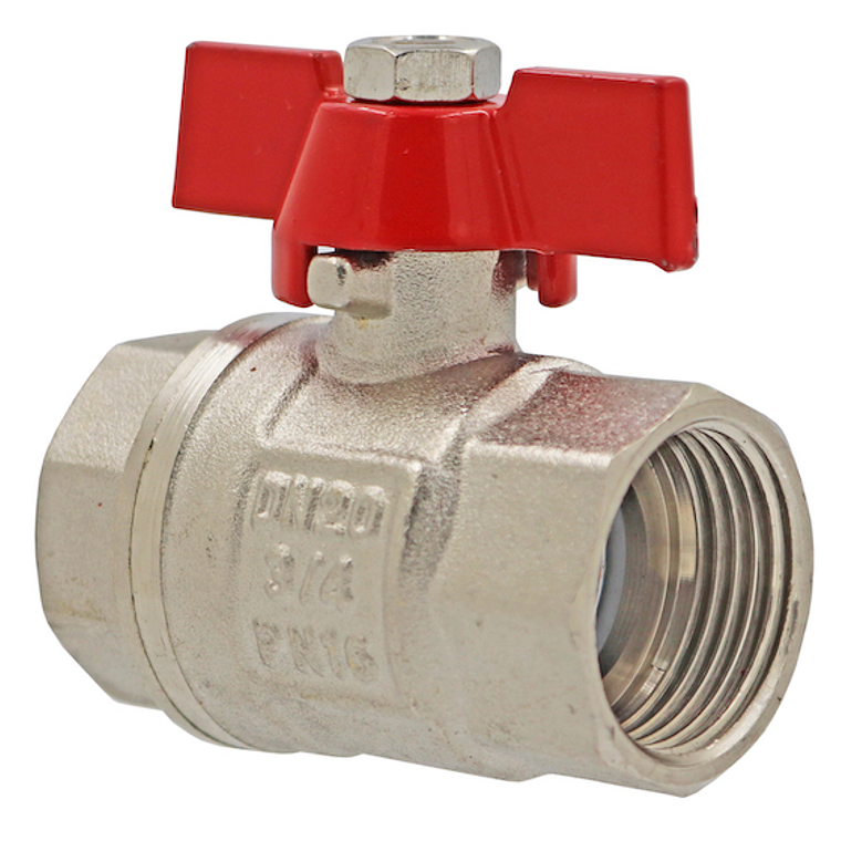 Válvula Bola HI-HI 3/4 Manilla Mariposa 1