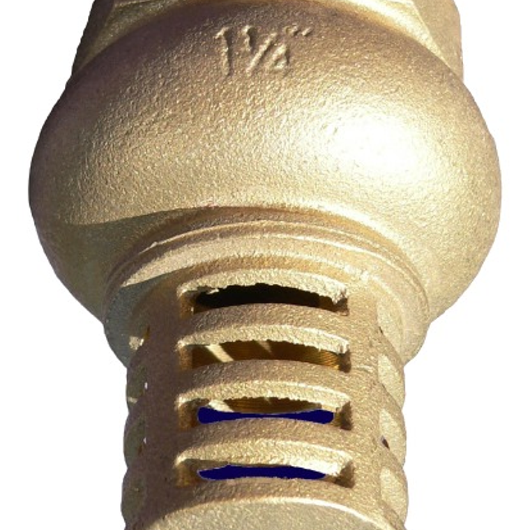 Válv. Fondo-Pie Rejilla Metálica 1.1/4