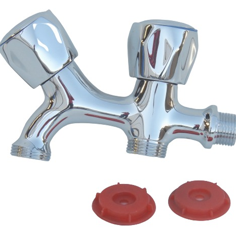 Llave Lavadora/Lavadero Doble Manilla 1