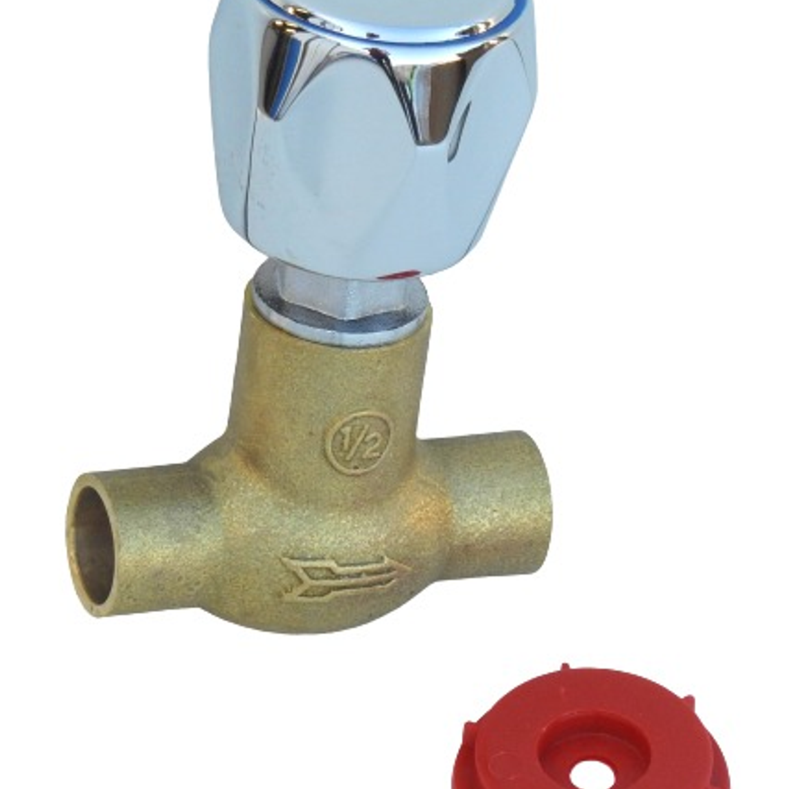 Llave Paso So Superior Cromado 1/2