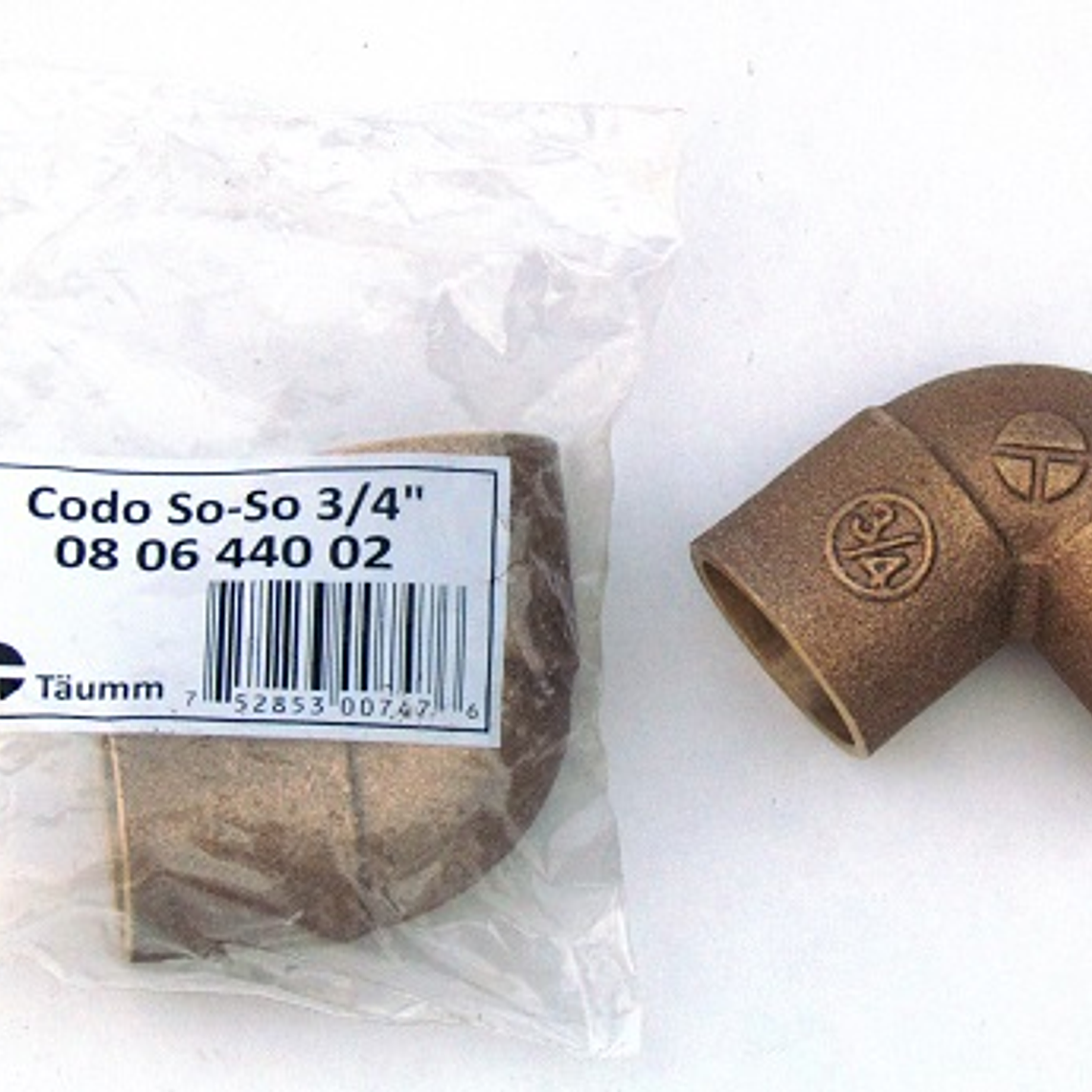 Codo So-So 3/4 Bolsa 1