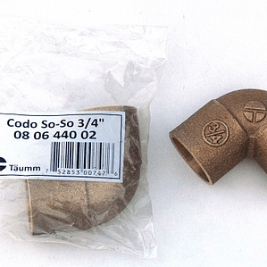 Codo So-So 3/4 Bolsa