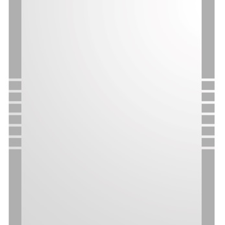 Espejo 60x80 Rectangular 4 Franjas Azul 1