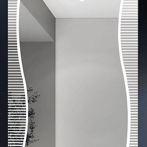 Espejo 60x90 Rectangular Franjas Onda