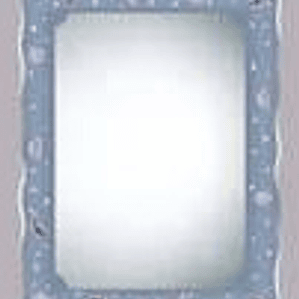 Espejo 70x90 Rectangular Borde Celeste