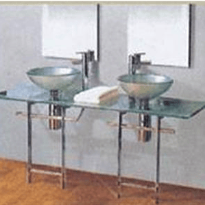 Cubierta 2 Bowls 140x60 4 Patas y Barras