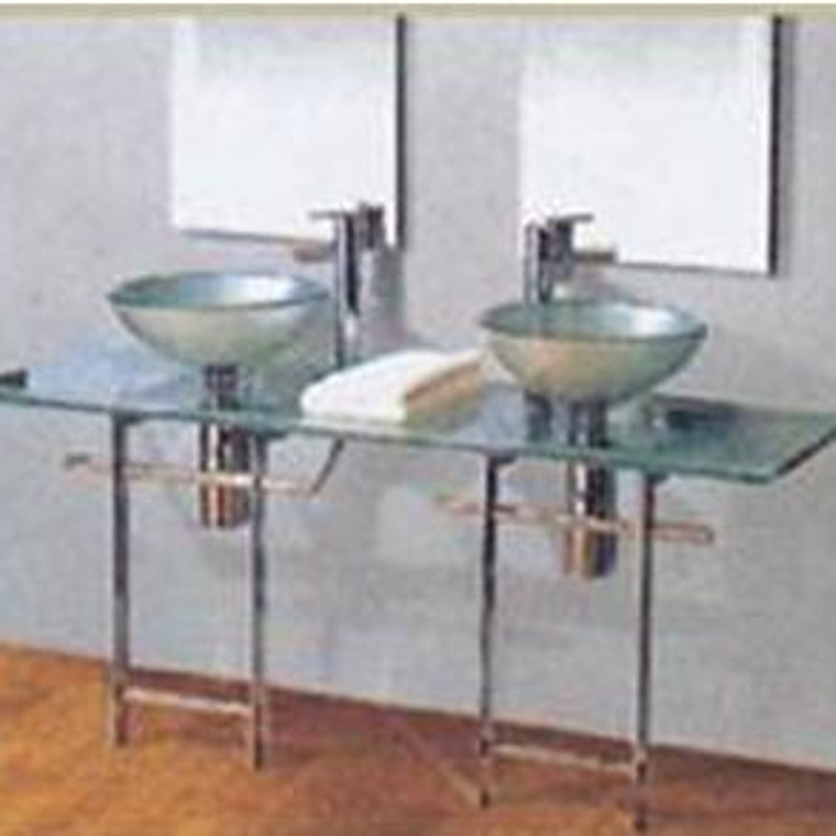 Cubierta 2 Bowls 140x60 4 Patas y Barras 1