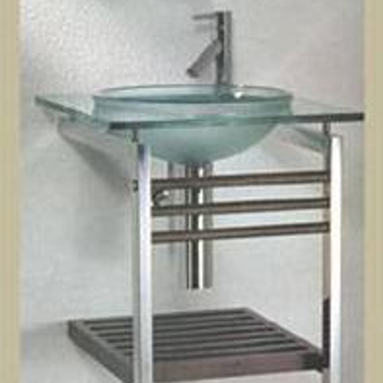 Cubierta 60x80 Cristal 2 patas y grilla 1