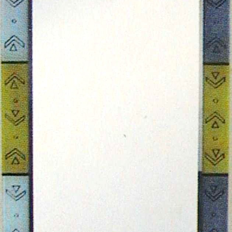 Espejo 60x90 Rectangular Ocre-Celeste 1