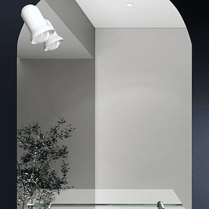 Espejo 50x70 Ret-1/2 Pt. /Repisa y luz