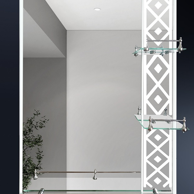 Espejo 80x60 c/Repisas (abajo y 2 lado) 1