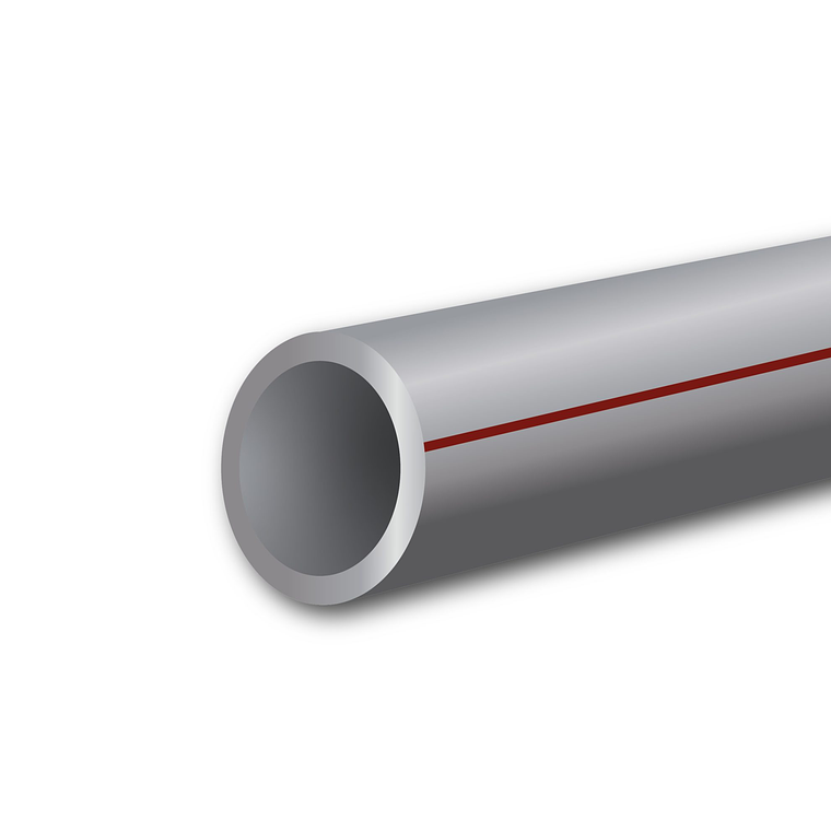 TUBERÍA PP-R, S-3.2, PN16 – 6 MTS, LÍNEA ROJA – 75mm 1