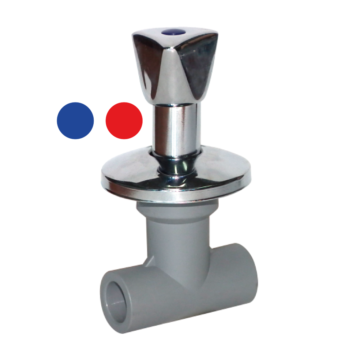 LLAVE DE PASO METÁLICA / VASTAGO LARGO – 25mm 1