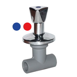 LLAVE DE PASO METÁLICA / VASTAGO LARGO – 25mm