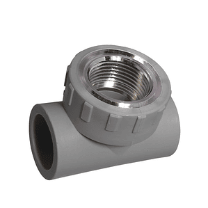 TEE PP-R FUSIÓN/ HI METÁLICO – 25mm x 3/4″
