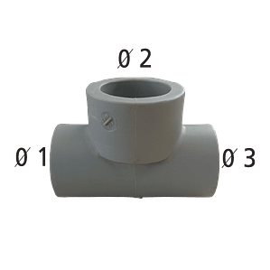PPR FT TEE RED 110 x 63 x 110 I