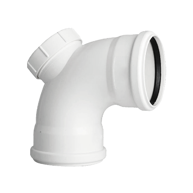 CODO REGISTRO DOBLE ORING SANITARIO BLANCO – 110mm 1