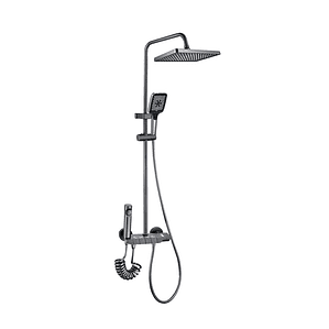 Columna Ducha con Teclado - Gun Metal