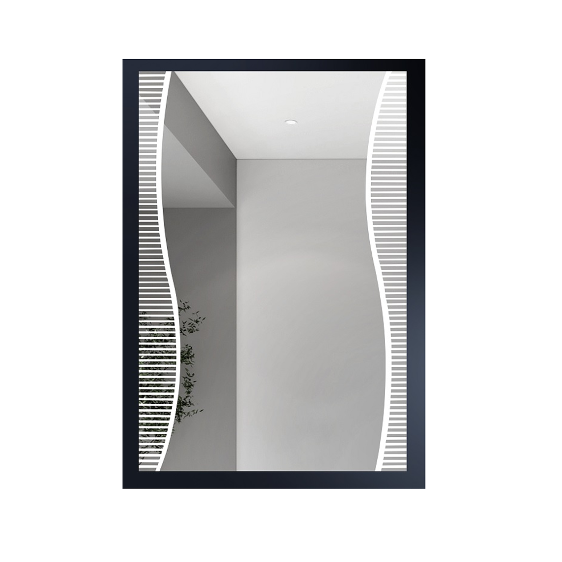 Espejo 60x90 Rectangular Franjas Onda 1