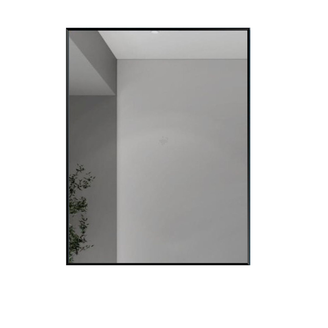 Espejo 70x50 rectangular con Marco Negro 1