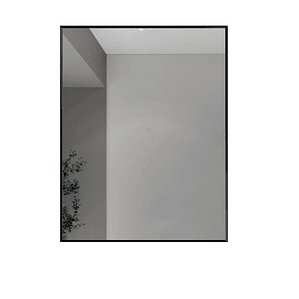 Espejo 70x50 rectangular con Marco Negro