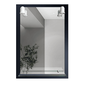 Espejo 60x90 Rectang. /Repisa y 2 luces