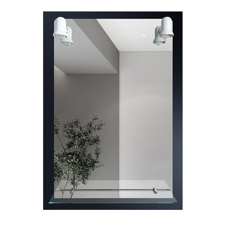 Espejo 60x90 Rectang. /Repisa y 2 luces 1