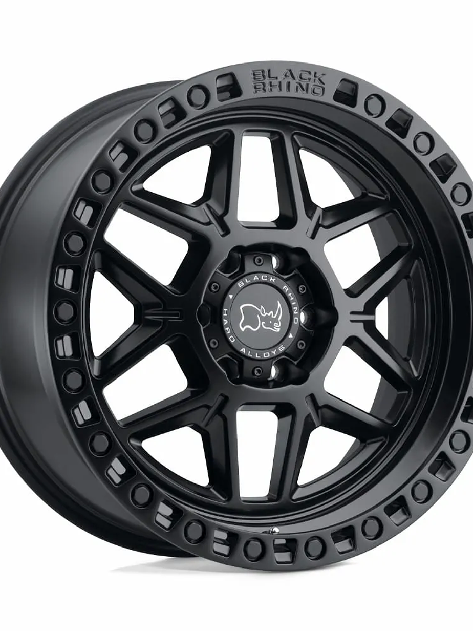 4 Llantas 16x8 6x114 ET 0  Black Rhino  Negra Mate 3