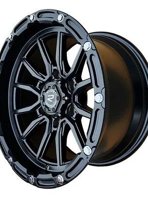 Llantas 16x8.5 6x139.7 Fuel ET0 | Negro Mate ( SET 4 UN )