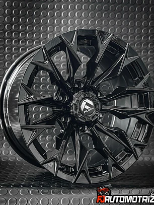 LLANTAS 17X9 6X139.7 FUEL NEGRO GLOSS ( SET 4 UN )