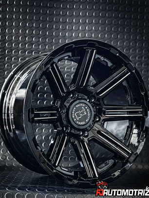 LLANTAS 17X9 6X139.7 BLACK RHINO NEGRO GLOSS ( SET 4 UN )