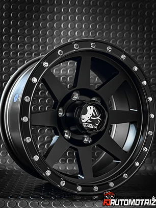  LLANTAS 16X8 6X139.7 ET 0 MAMBA NEGRO MATE