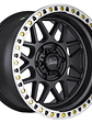 4 Llantas AMS 17x9 6x139.7 ET‑15 negro mate  - Miniatura 2