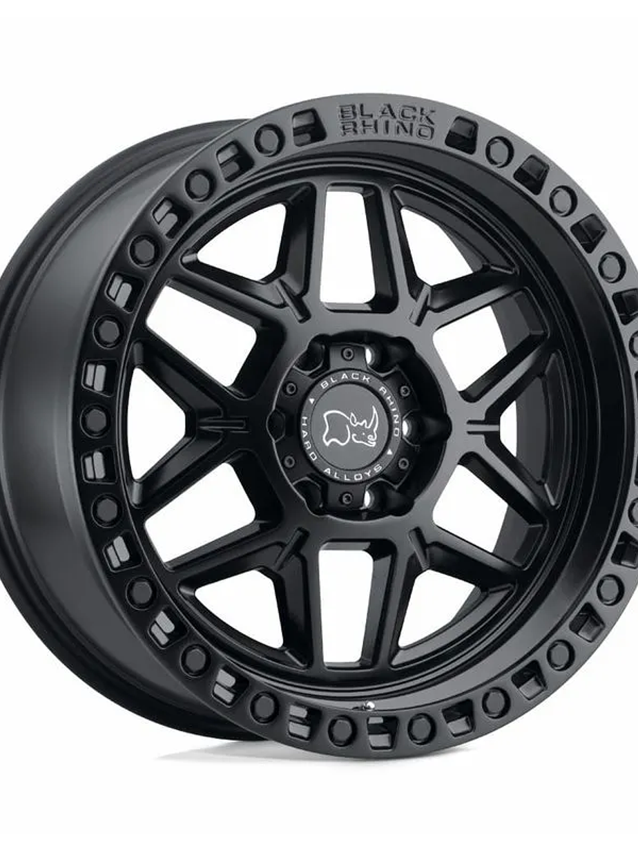 Llantas 17x9 6x130 ET -10 BLACKRHINO NEGRO MATE - Maxus 1