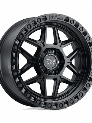 Llantas 17x9 5x130 ET -10 Black Rhino Negro Mate (Set 4 llantas)