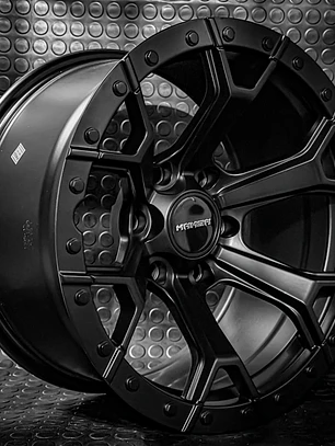 Llantas 17x9 6x139.7  ET-15 Negro Mate Raptor ( 4 Llantas )
